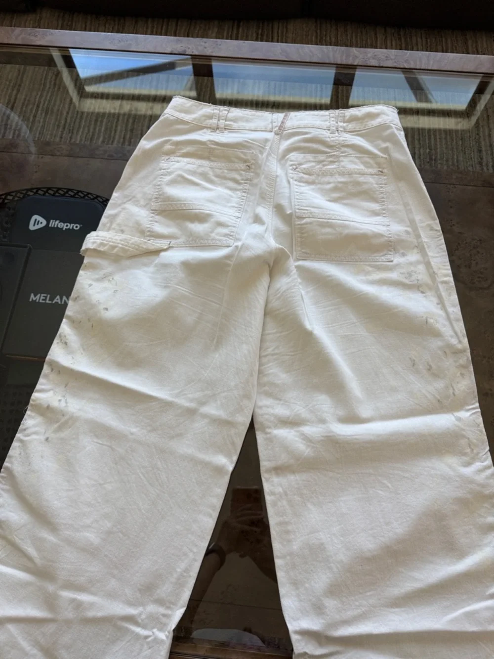 Free People White Womens Cargo Pants